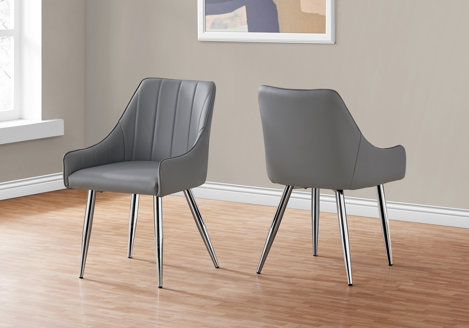 Dashby Gray Arm Chair - Thumbnail - Image 2