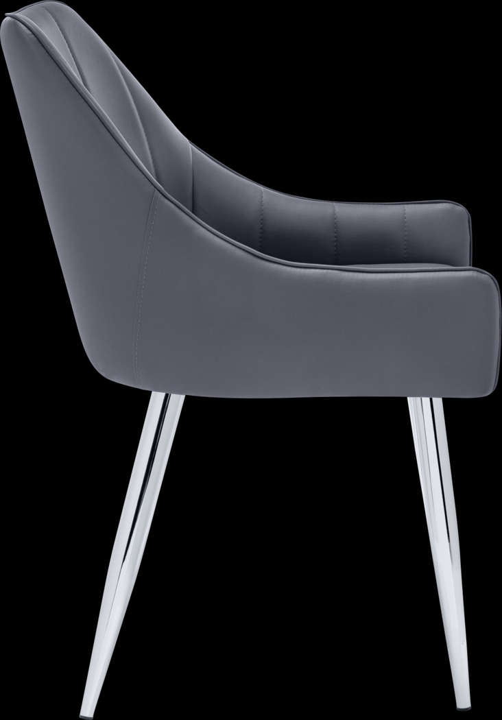 Dashby Gray Arm Chair - Thumbnail - Image 8