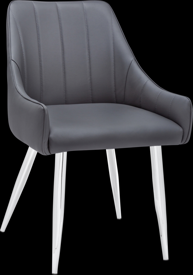Dashby Gray Arm Chair - Thumbnail - Image 1