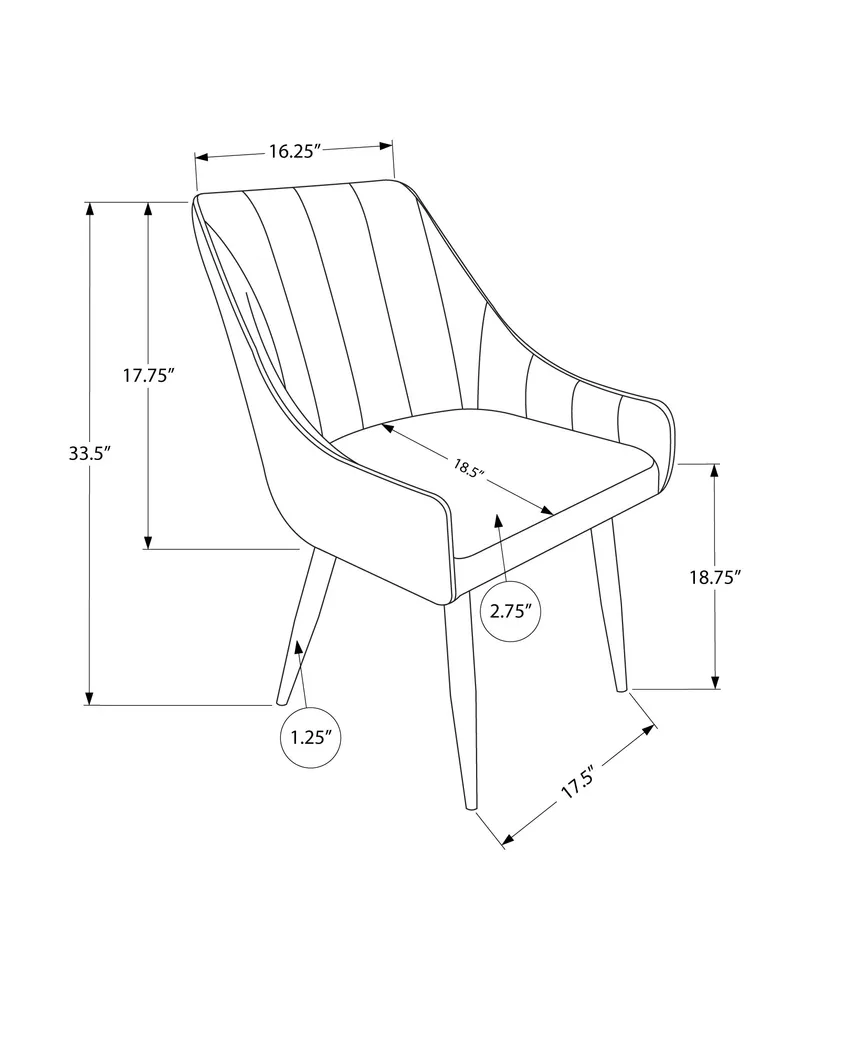 Dashby White Arm Chair - Thumbnail - Image 4