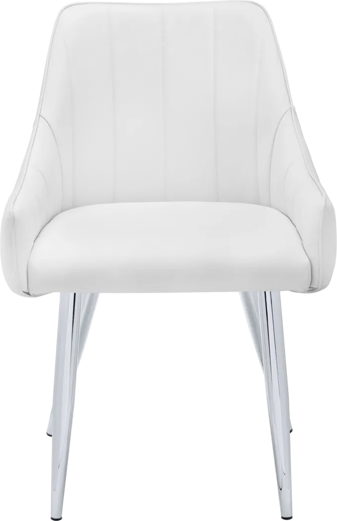 Dashby White Arm Chair - Thumbnail - Image 6