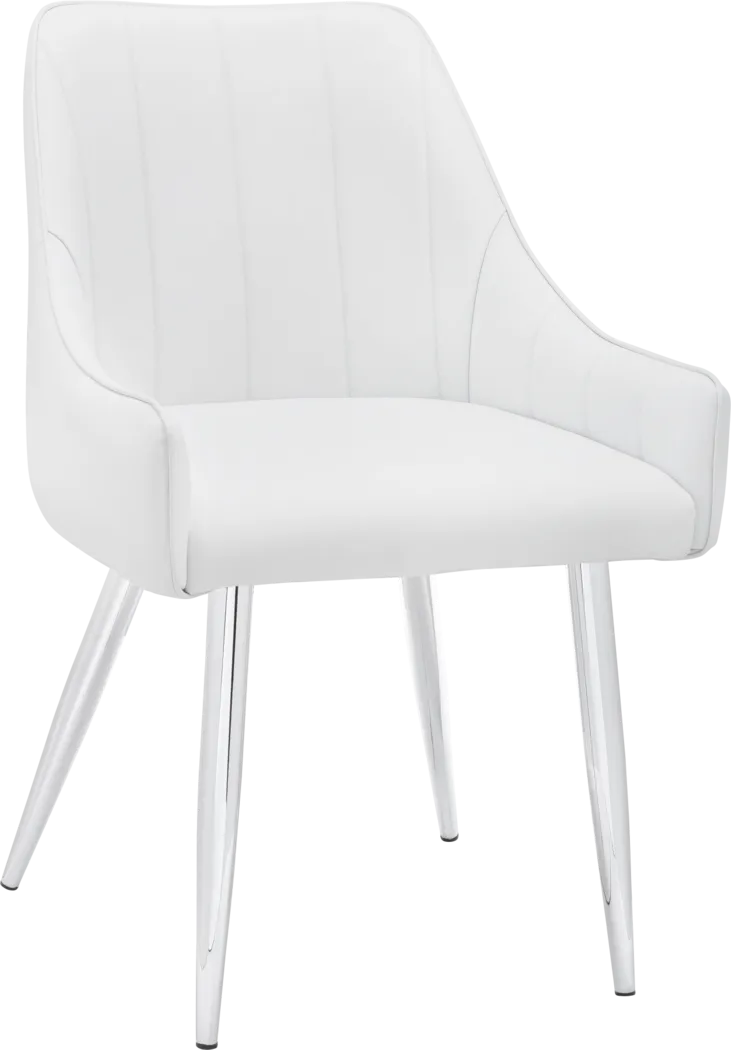 Dashby White Arm Chair - Thumbnail - Image 1