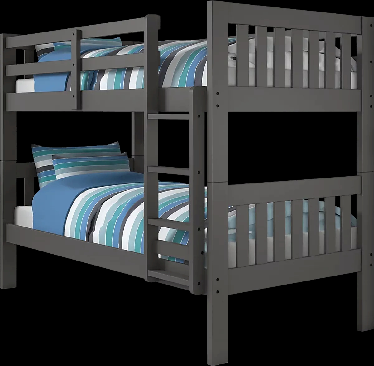 Dashill Gray Twin/Twin Bunk Bed - Thumbnail - Image 1