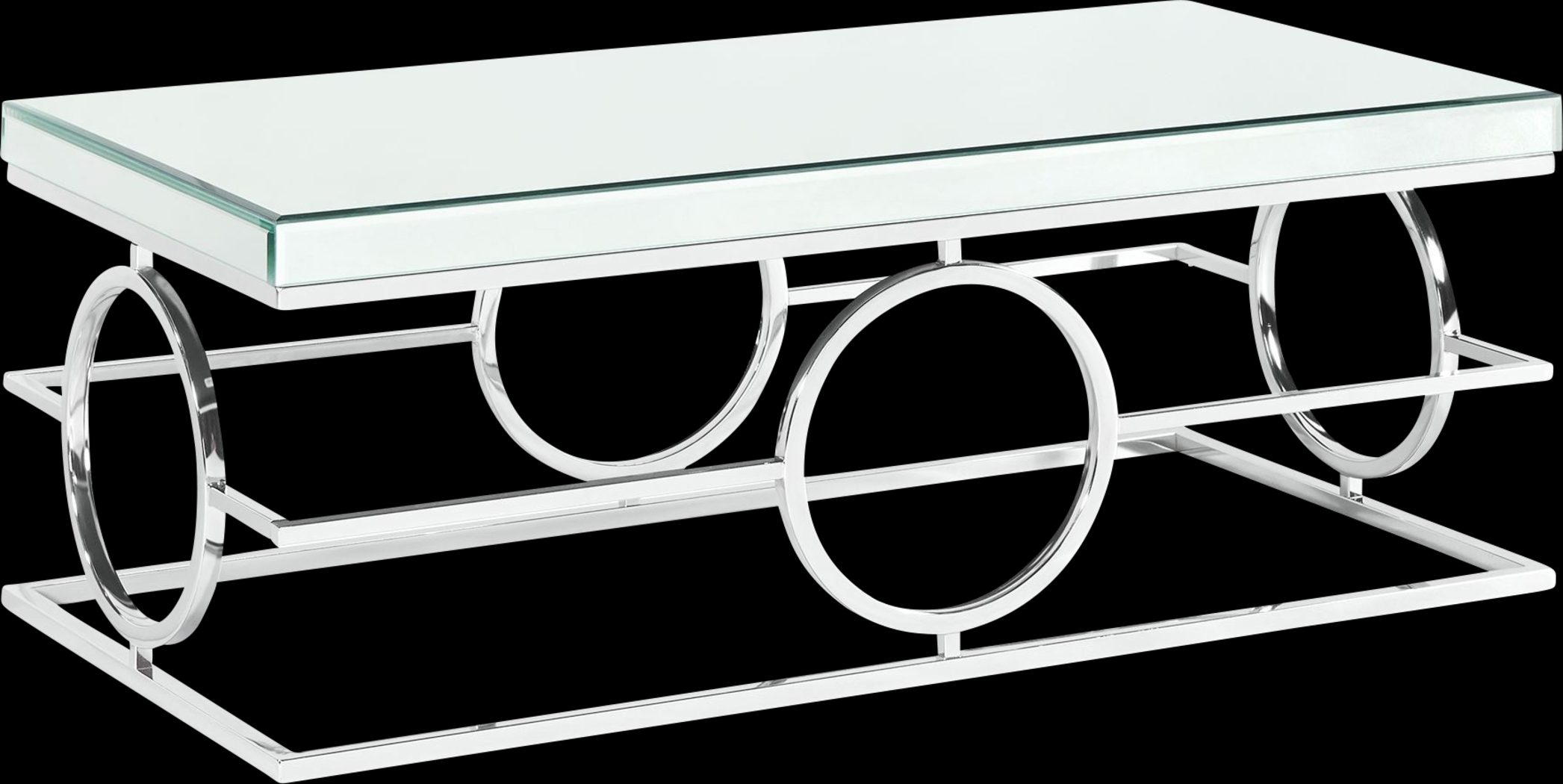 Dassow Chrome Cocktail Table - Thumbnail - Image 1