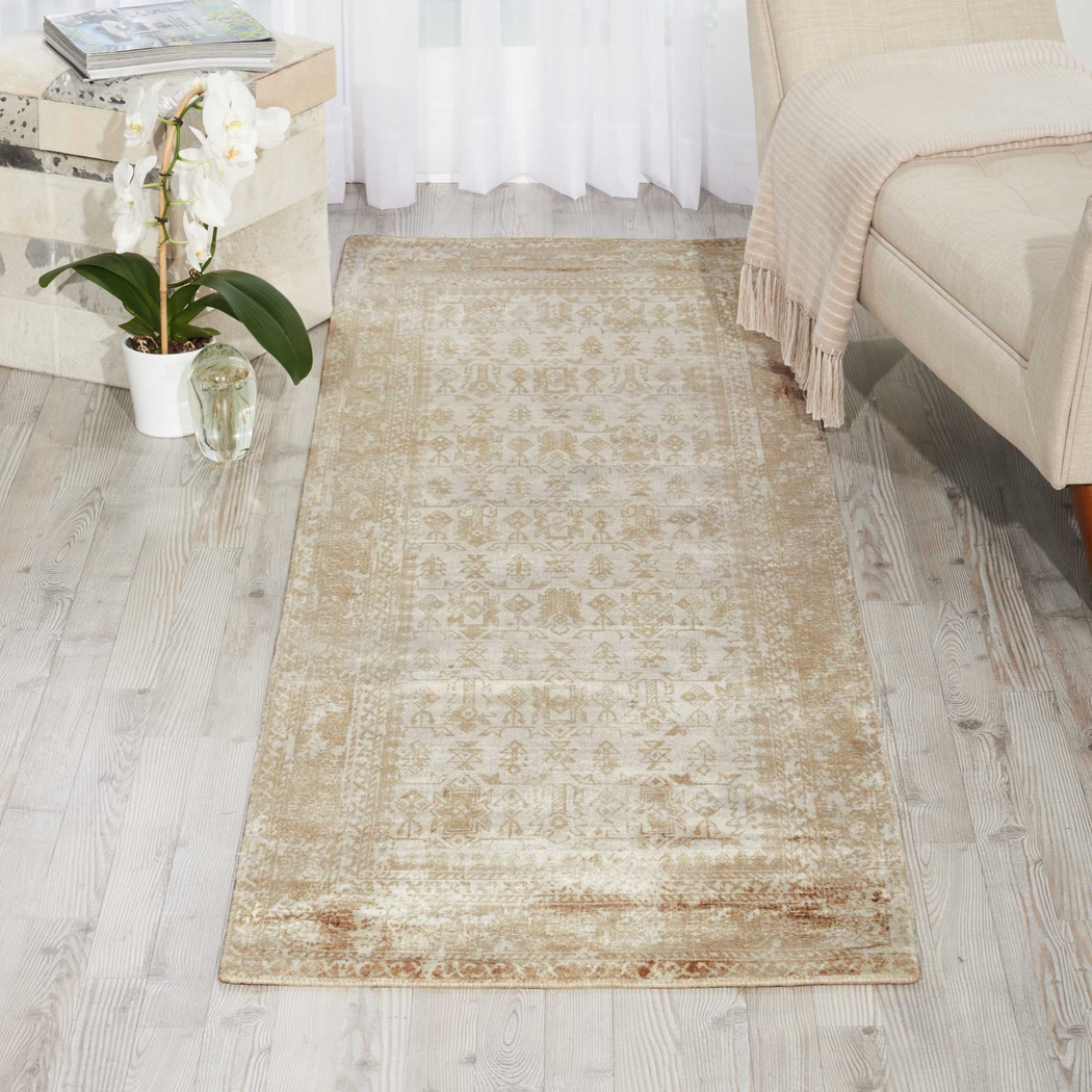 Dastan Beige 2'3 x 8' Runner Rug - Thumbnail - Image 4