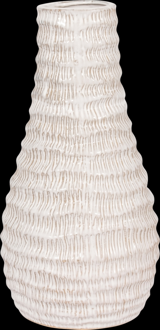 Dataa White 11 in. Vase - Thumbnail - Image 2
