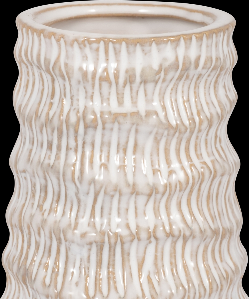 Dataa White 9 in. Vase - Thumbnail - Image 4