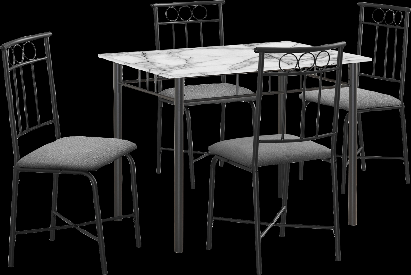 Daveitta Gray Dining Table Set - Thumbnail - Image 1