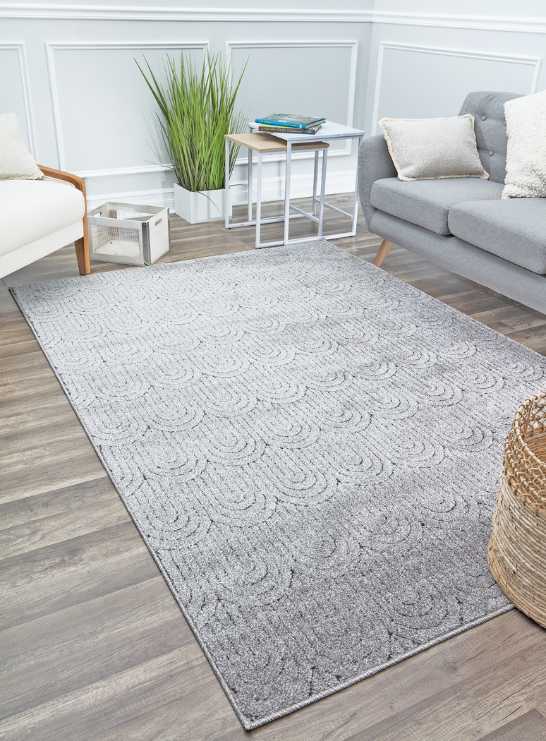 CosmoLiving By Cosmopolitan Davelynn Gray 8' x 10' Rug - Thumbnail - Image 5