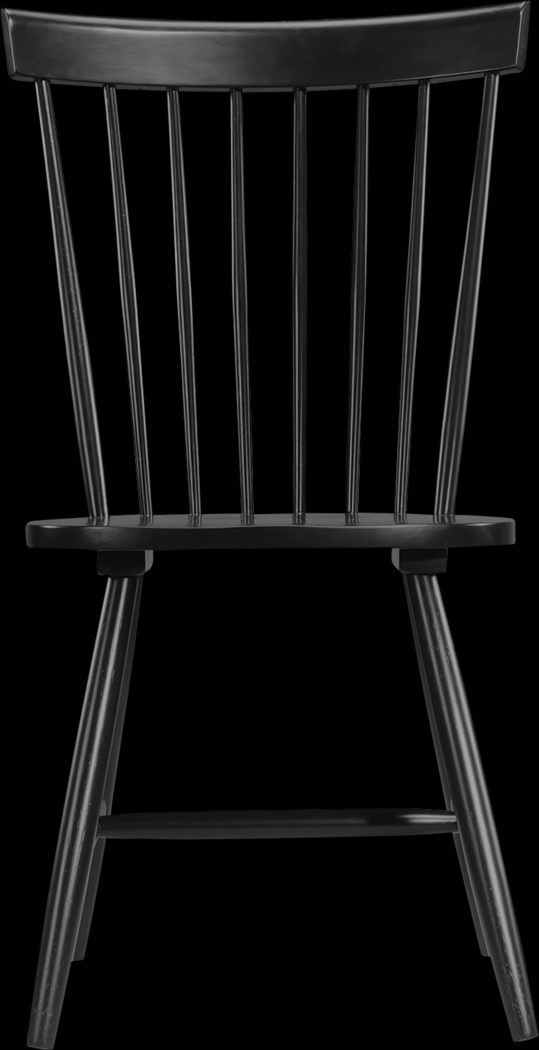 Davenshire Black Side Chair - Thumbnail - Image 2