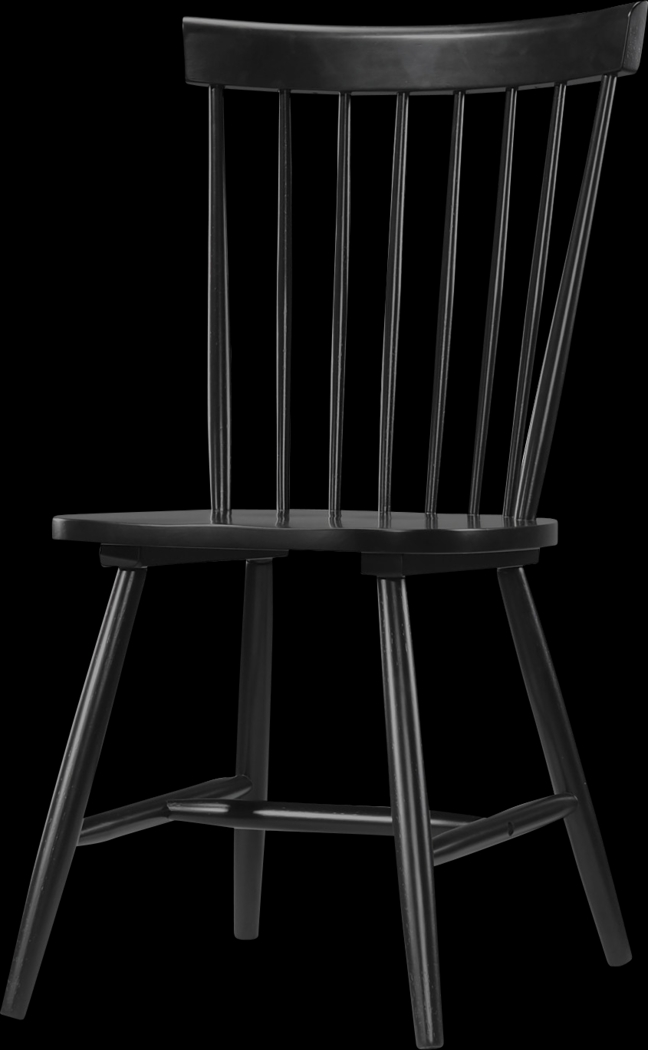 Davenshire Black Side Chair - Thumbnail - Image 3