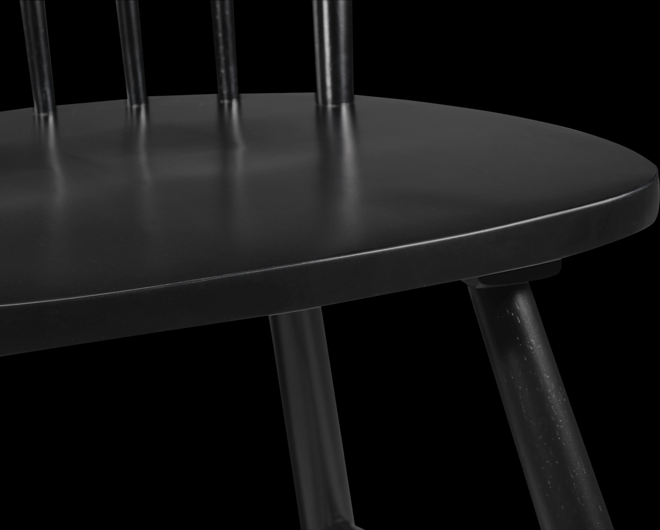 Davenshire Black Side Chair - Thumbnail - Image 5