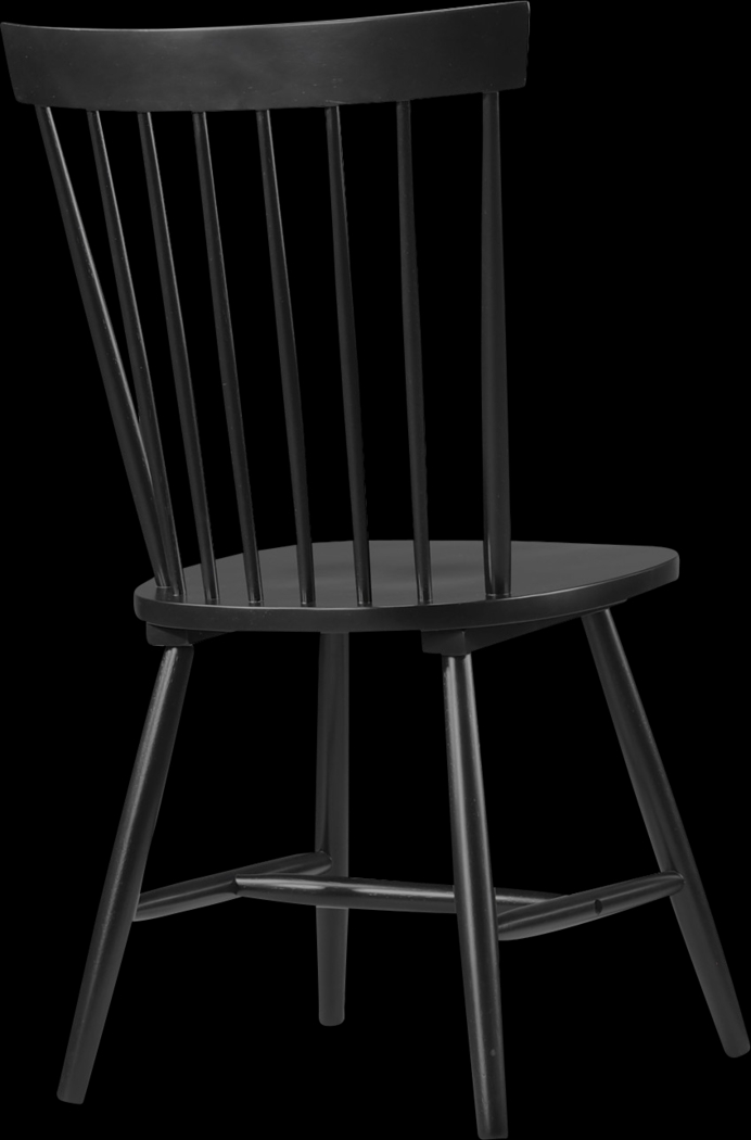 Davenshire Black Side Chair - Thumbnail - Image 1