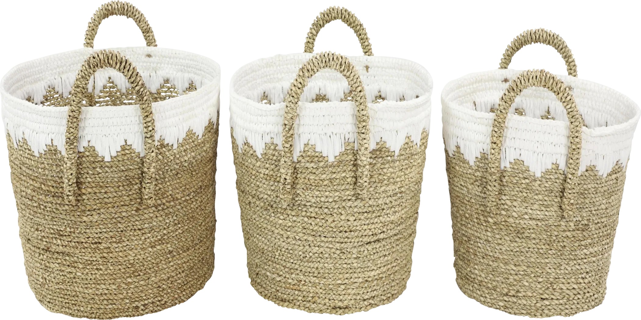 Daviad Brown Storage Basket, Set of 3 - Thumbnail - Image 6