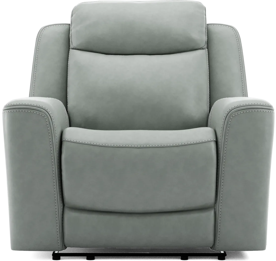 Davidson Arctic Leather Dual Power Recliner - Thumbnail - Image 2