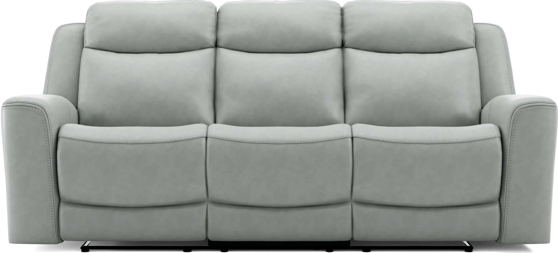 Davidson Arctic Leather Dual Power Reclining Sofa - Thumbnail - Image 3