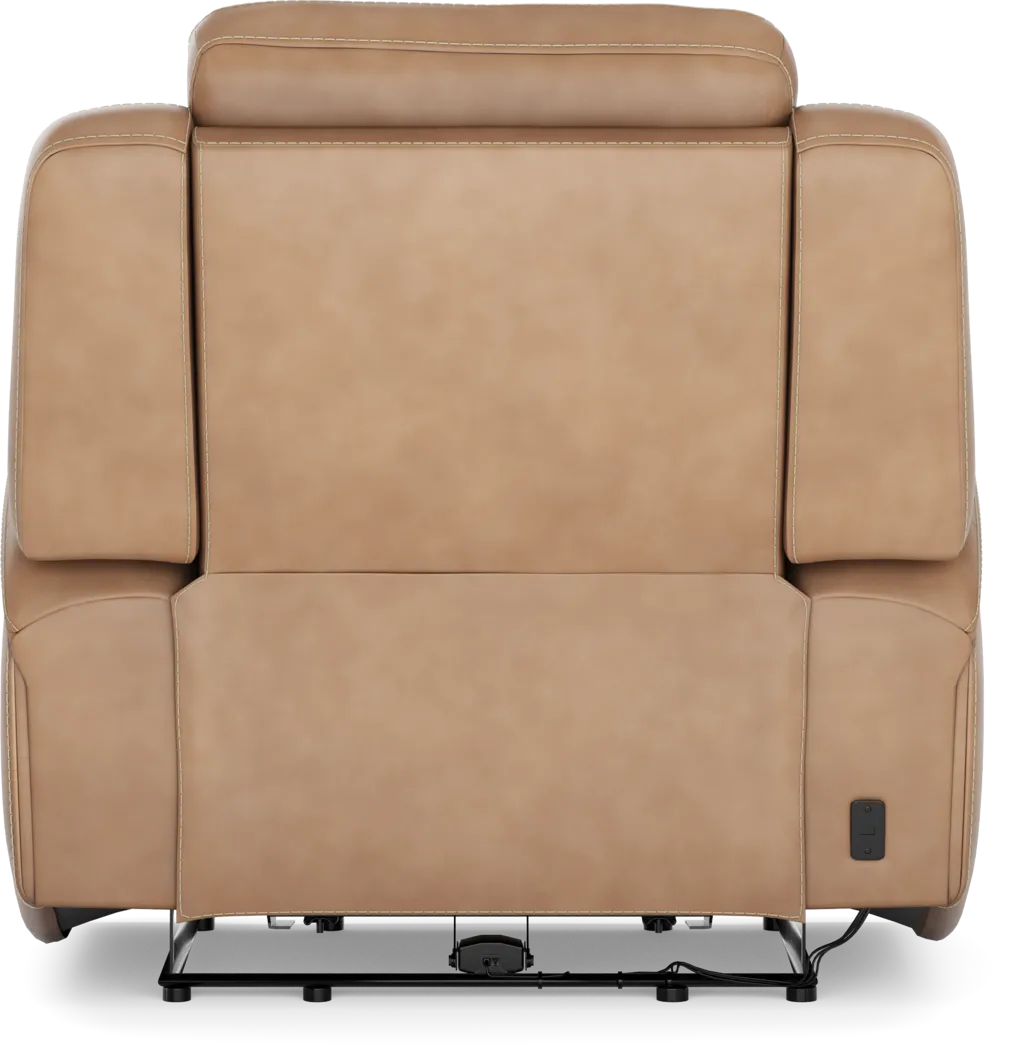 Davidson Caramel Leather 8 Pc Dual Power Reclining Living Room - Thumbnail - Image 21