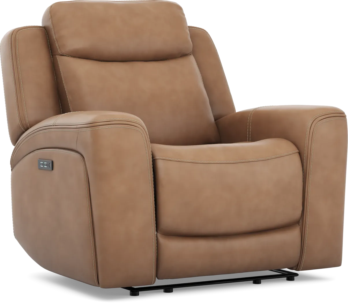 Davidson Caramel Leather 8 Pc Dual Power Reclining Living Room - Thumbnail - Image 22