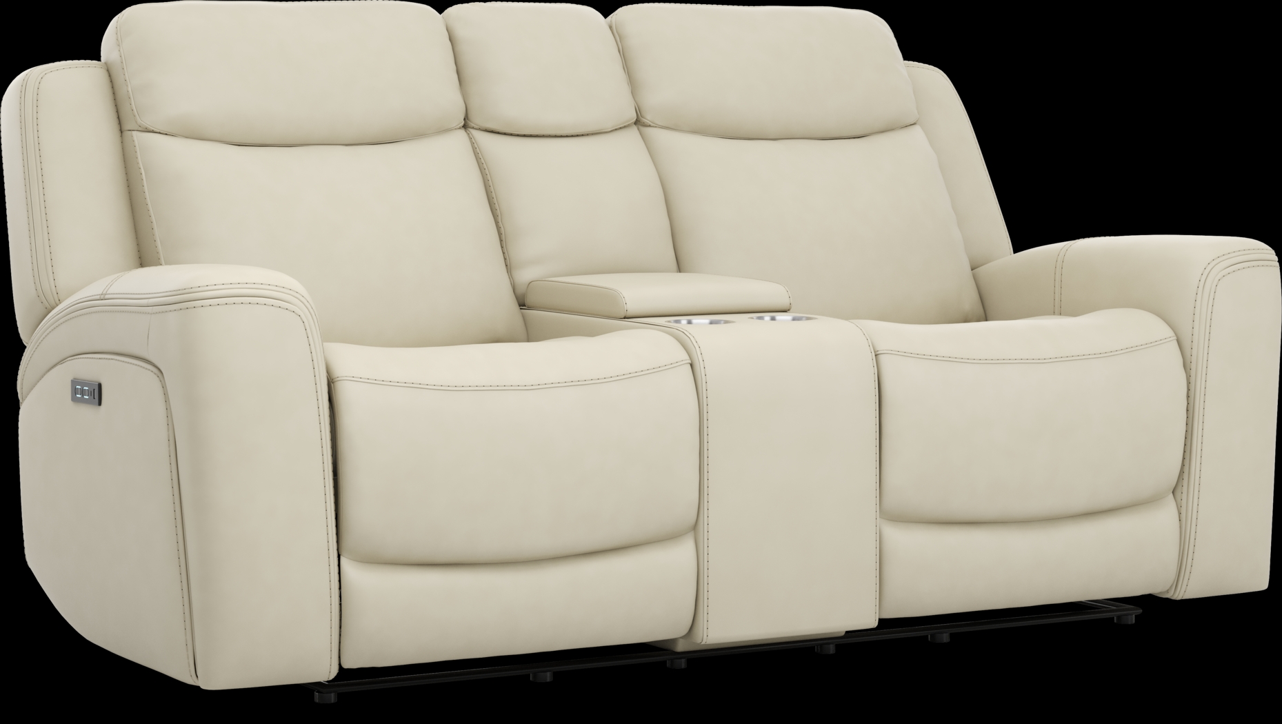 Davidson Platinum Leather 6 Pc Dual Power Reclining Living Room - Thumbnail - Image 15