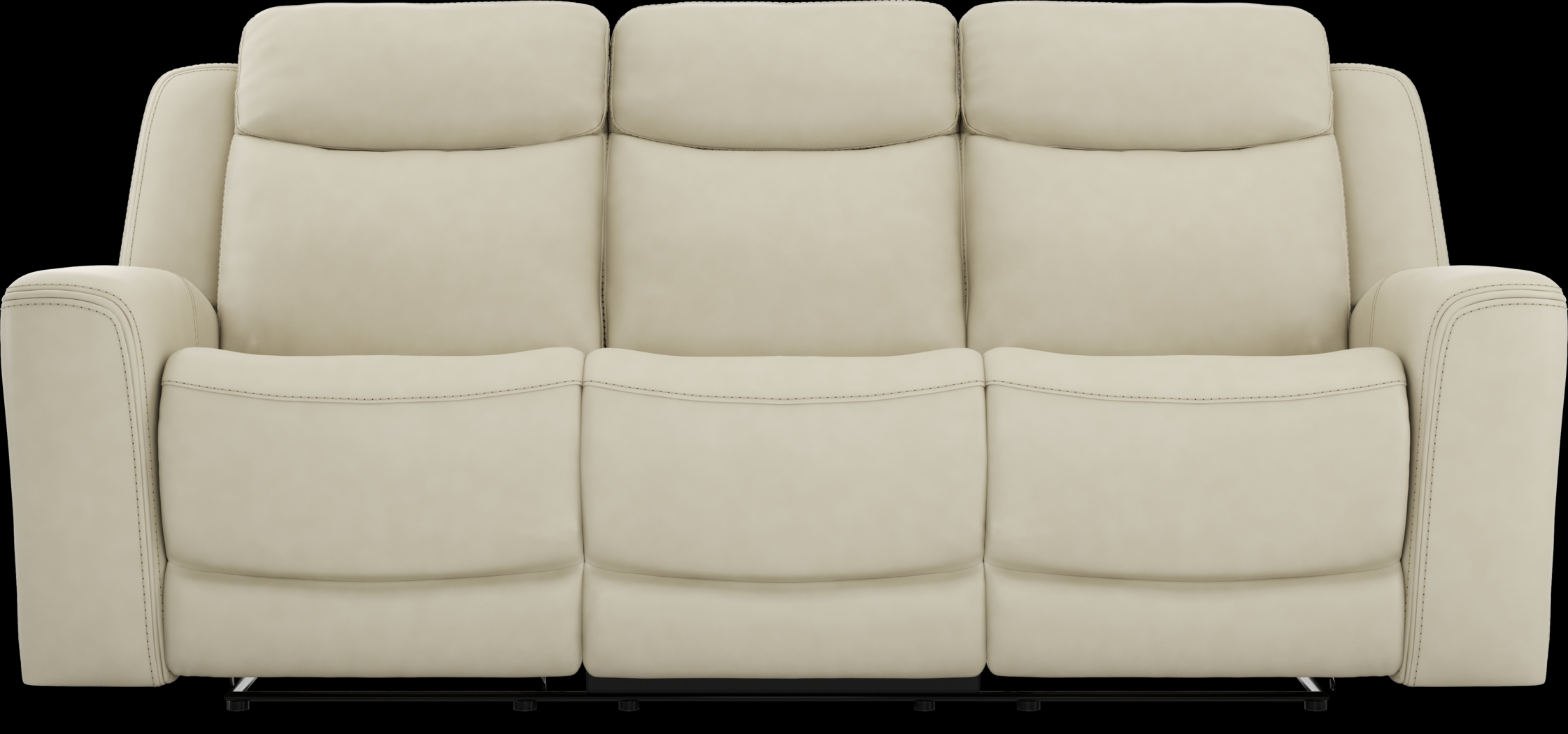 Davidson Platinum Leather 6 Pc Dual Power Reclining Living Room - Thumbnail - Image 6