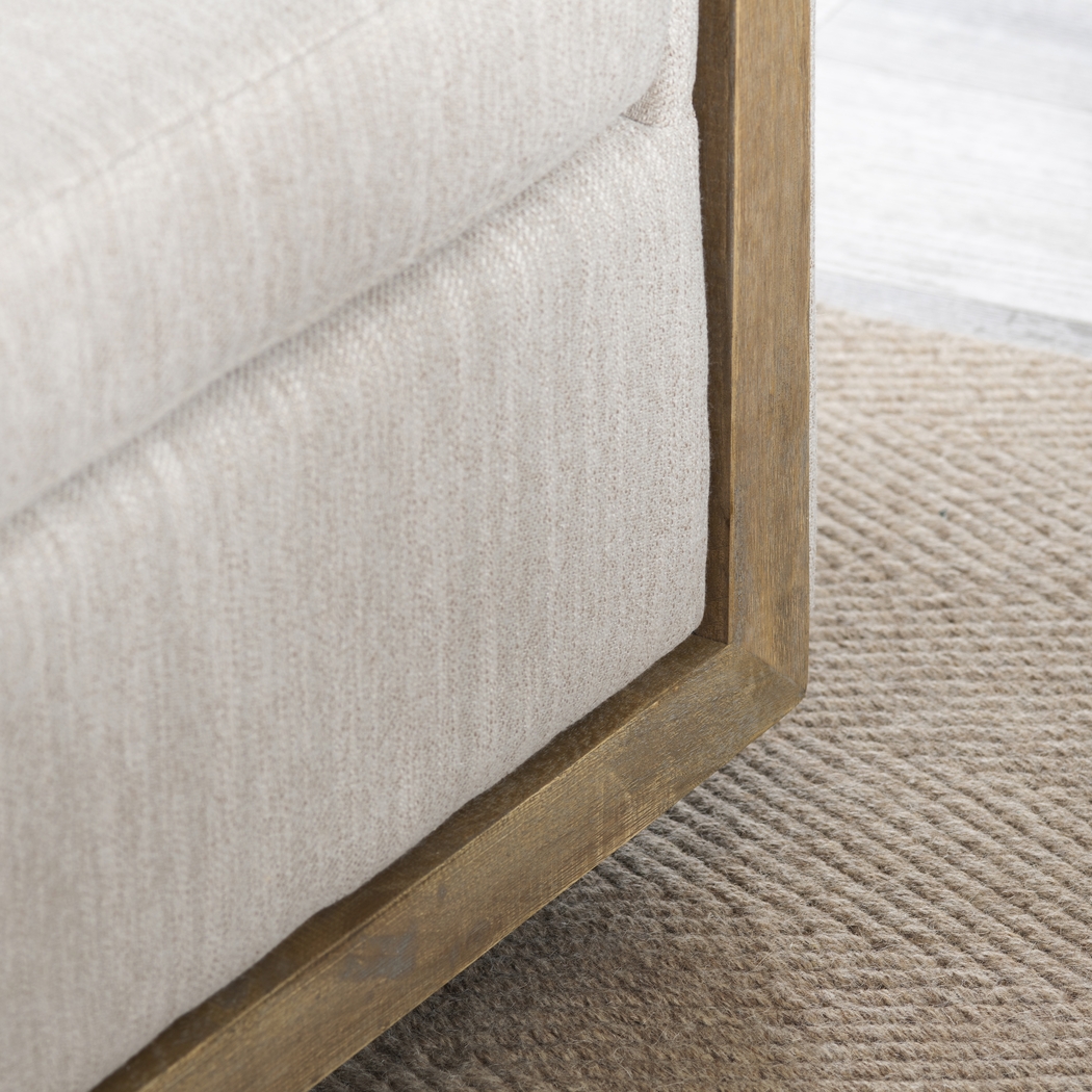 Davies Beige Swivel Accent Chair - Thumbnail - Image 4