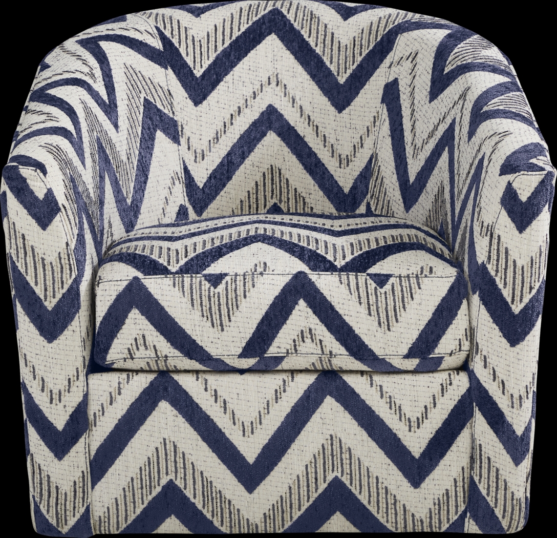Davilla Gray Accent Swivel Chair - Thumbnail - Image 2