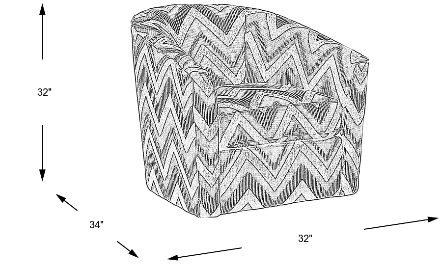 Dimension Image. Please refer to the Dimension Tab on this page for dimension details.