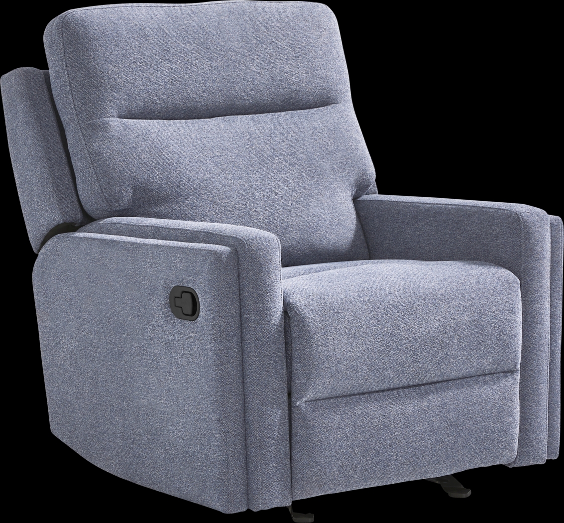 Davis Bay Blue 8 Pc Living Room with Reclining Sofa - Thumbnail - Image 9