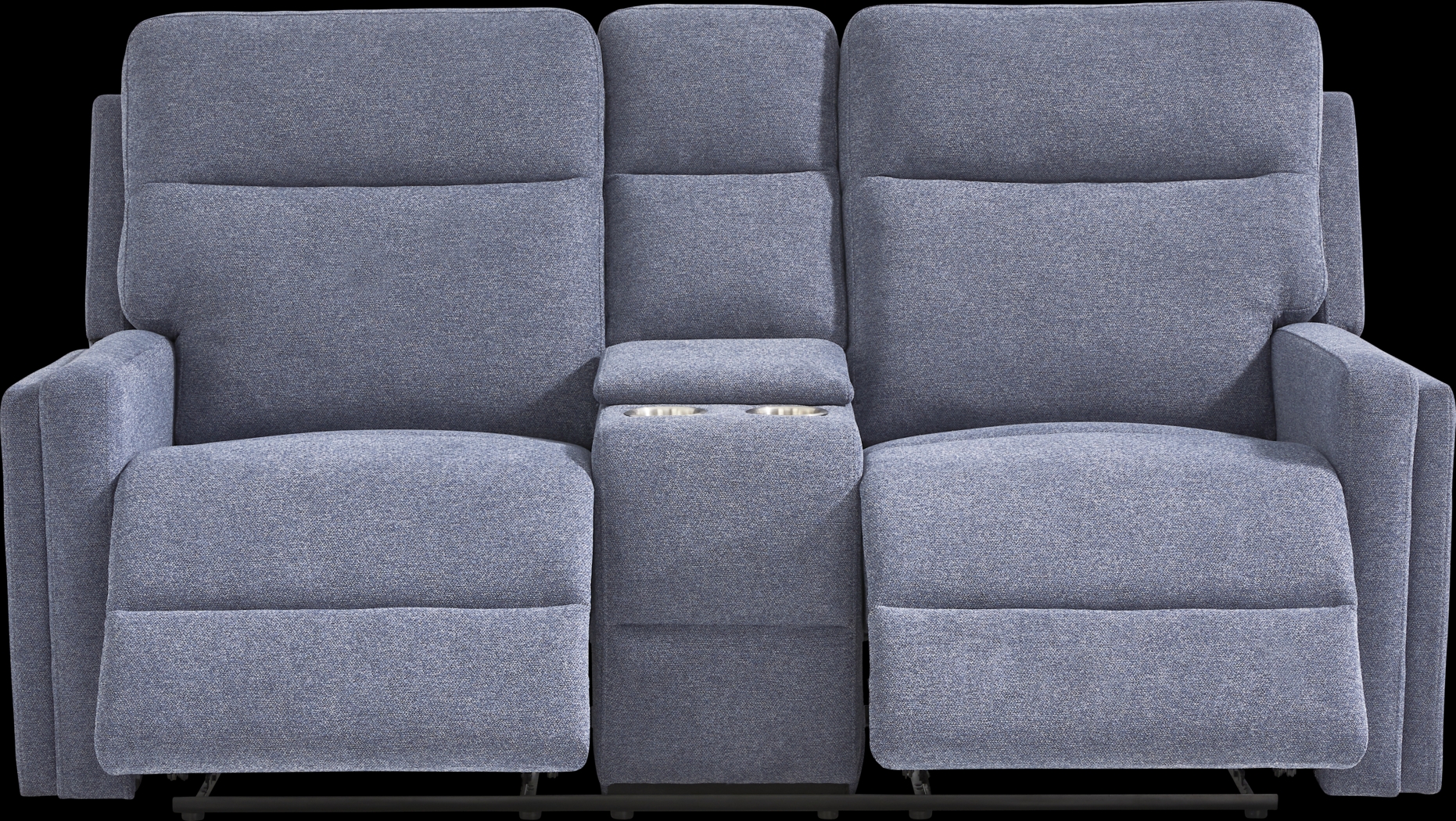 Davis Bay Blue Reclining Loveseat - Thumbnail - Image 2