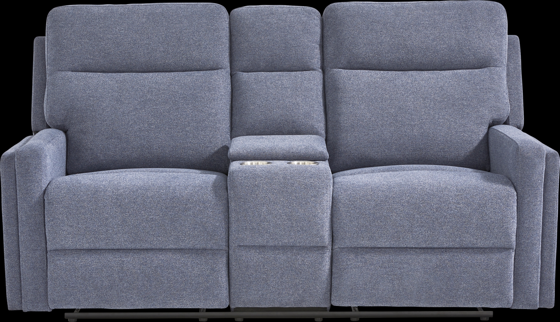Davis Bay Blue Reclining Loveseat - Thumbnail - Image 1