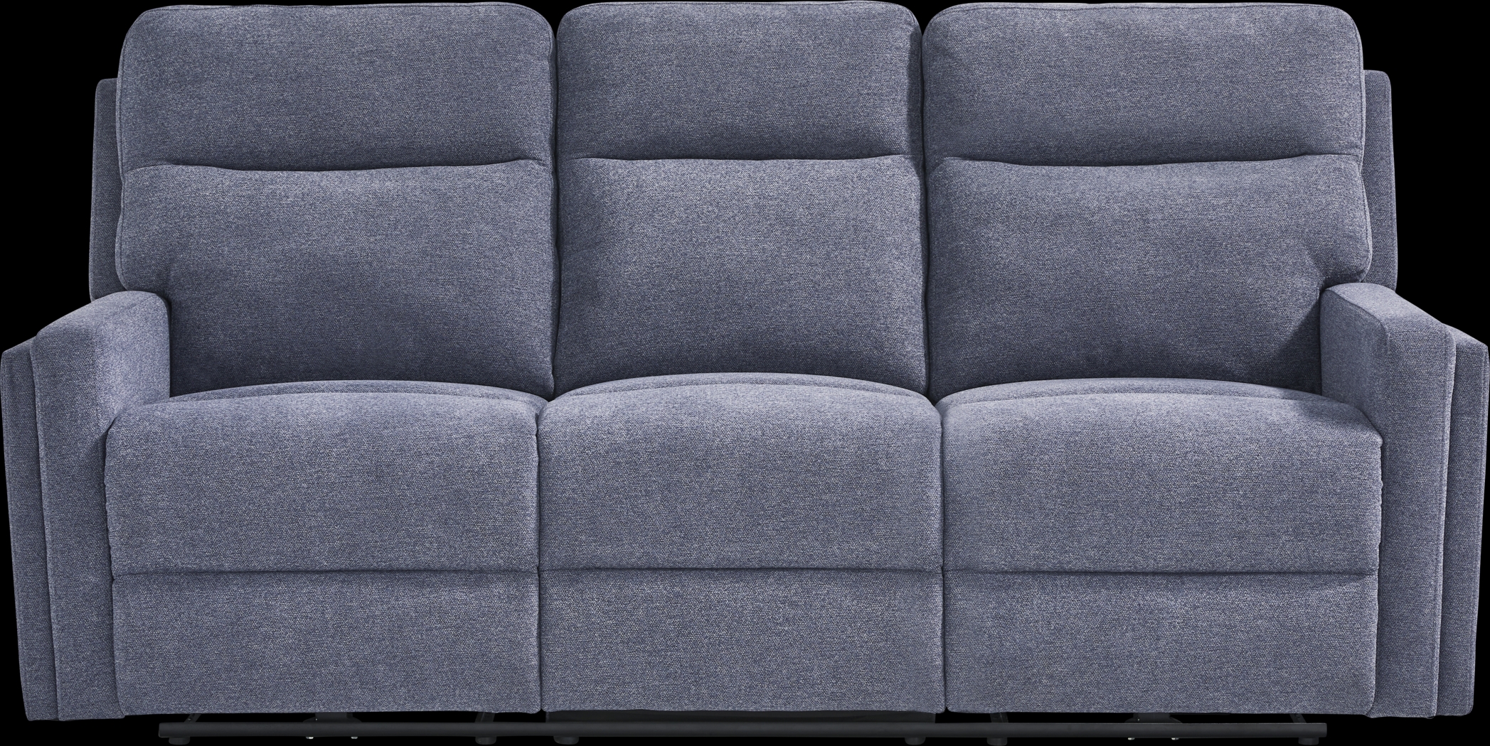 Davis Bay Blue 7 Pc Living Room with Reclining Sofa - Thumbnail - Image 2