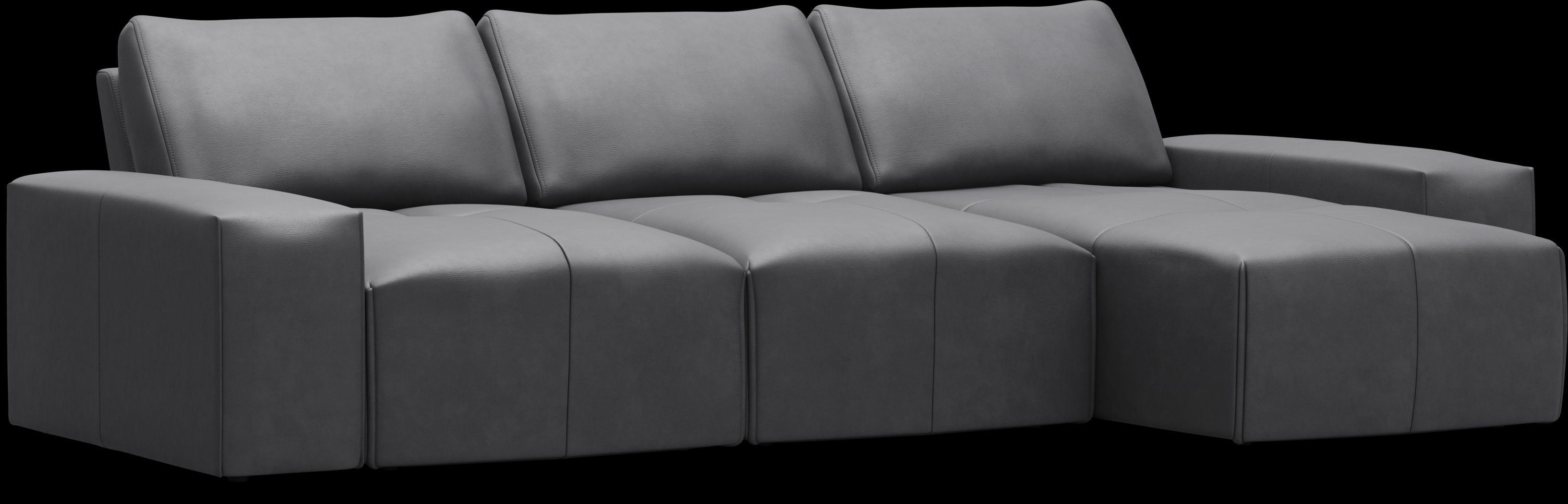 Davis Park Black 3 Pc Sectional - Thumbnail - Image 1