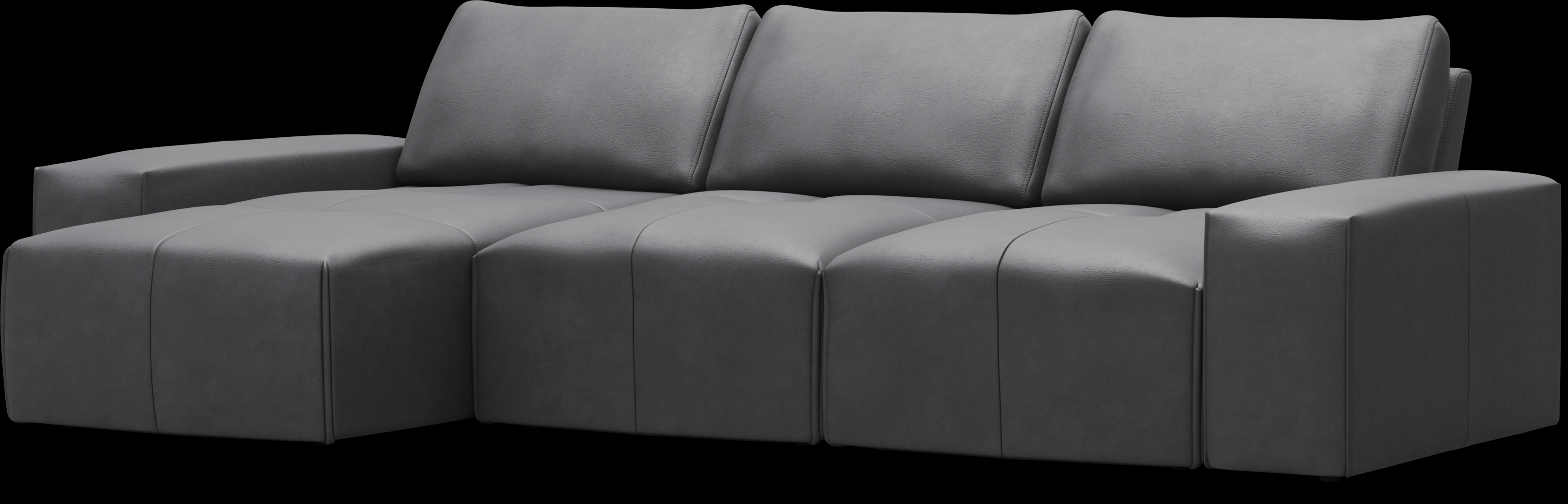 Davis Park Black 3 Pc Sectional - Thumbnail - Image 1