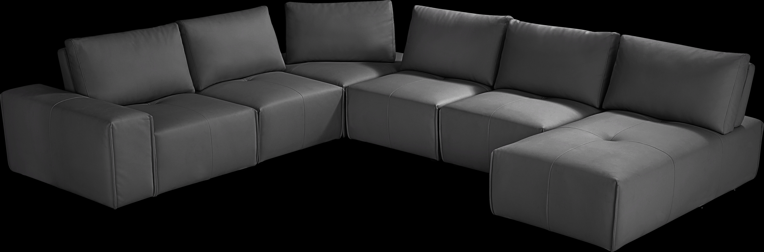 Davis Park Black 6 Pc Sectional - Thumbnail - Image 3