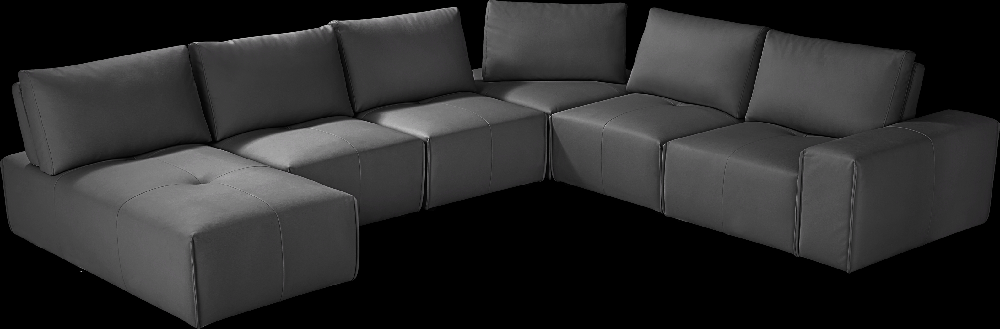 Davis Park Black 6 Pc Sectional - Thumbnail - Image 3