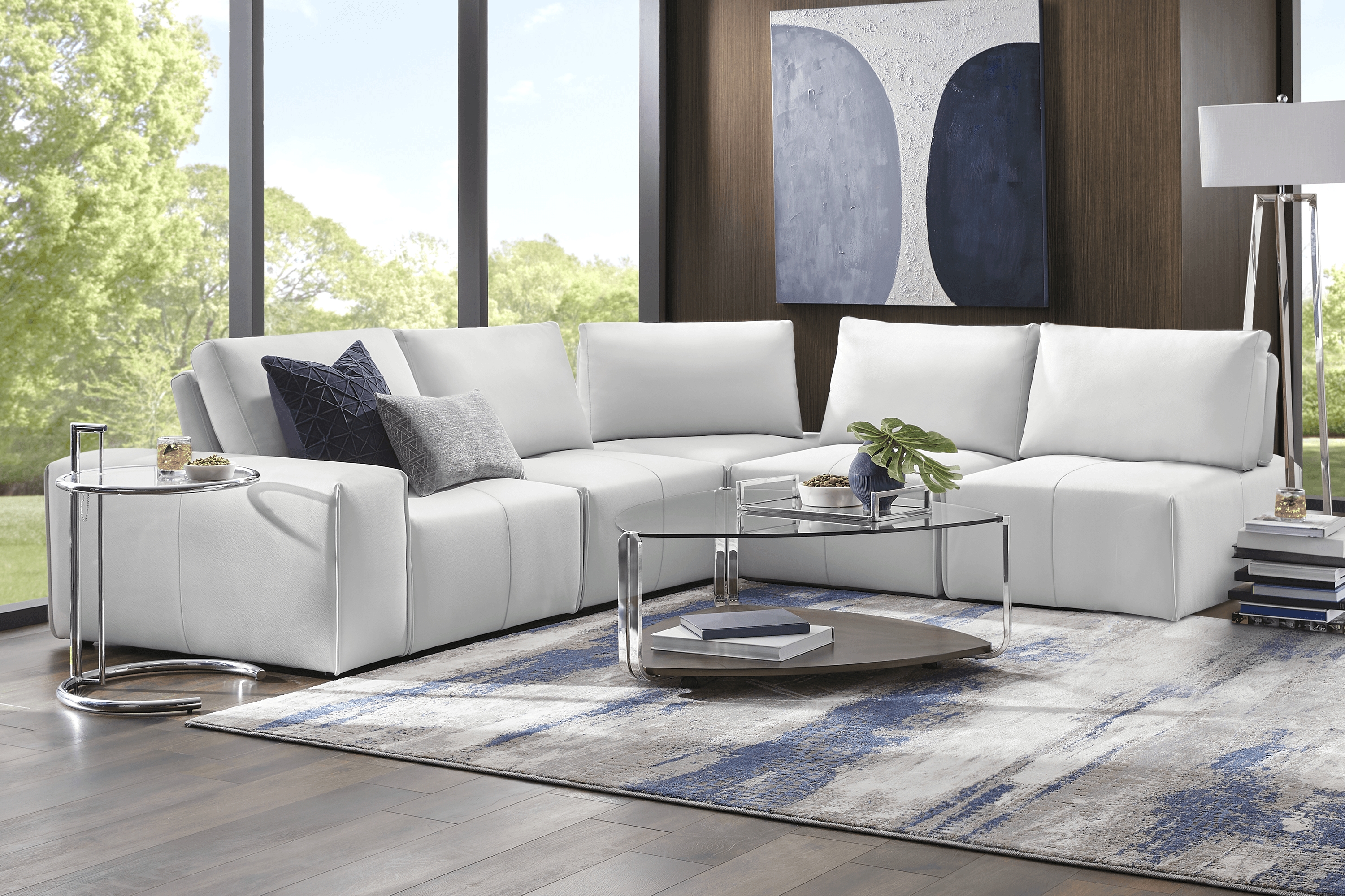 Davis Park Platinum 5 Pc Sectional - Thumbnail - Image 2