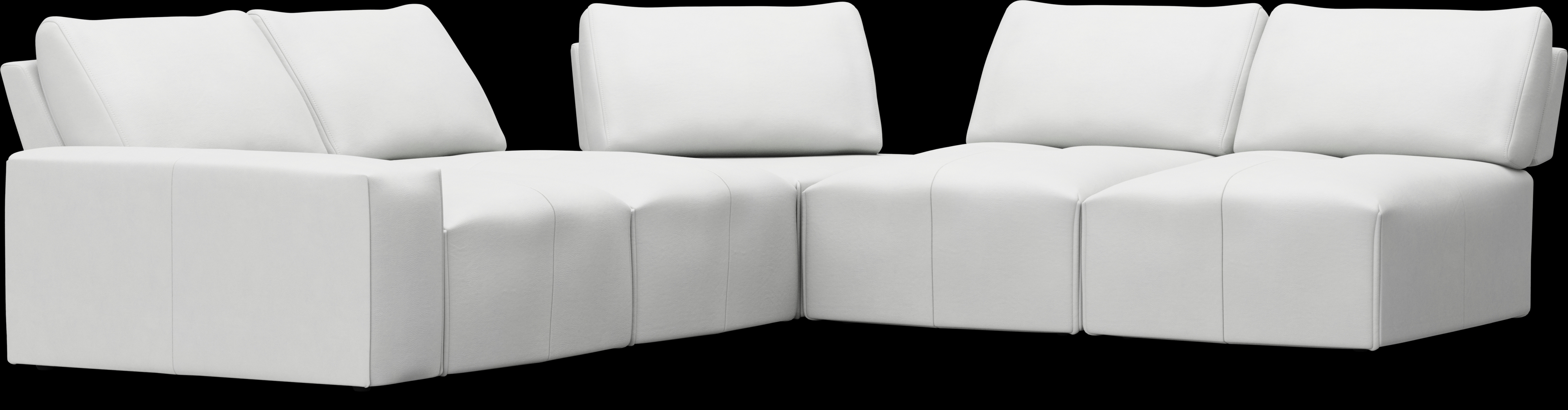 Davis Park Platinum 5 Pc Sectional - Thumbnail - Image 1