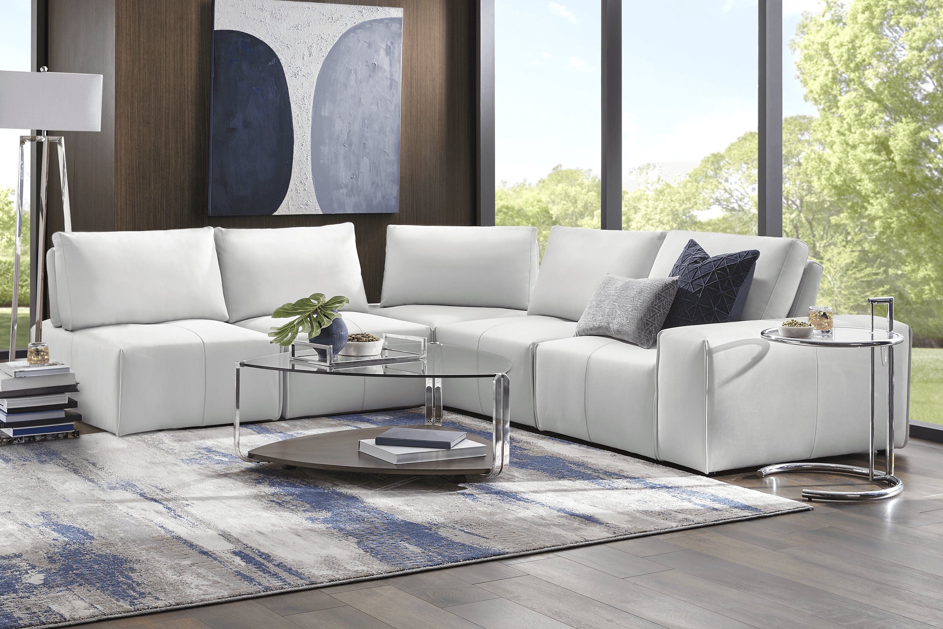Davis Park Platinum 5 Pc Sectional - Thumbnail - Image 2