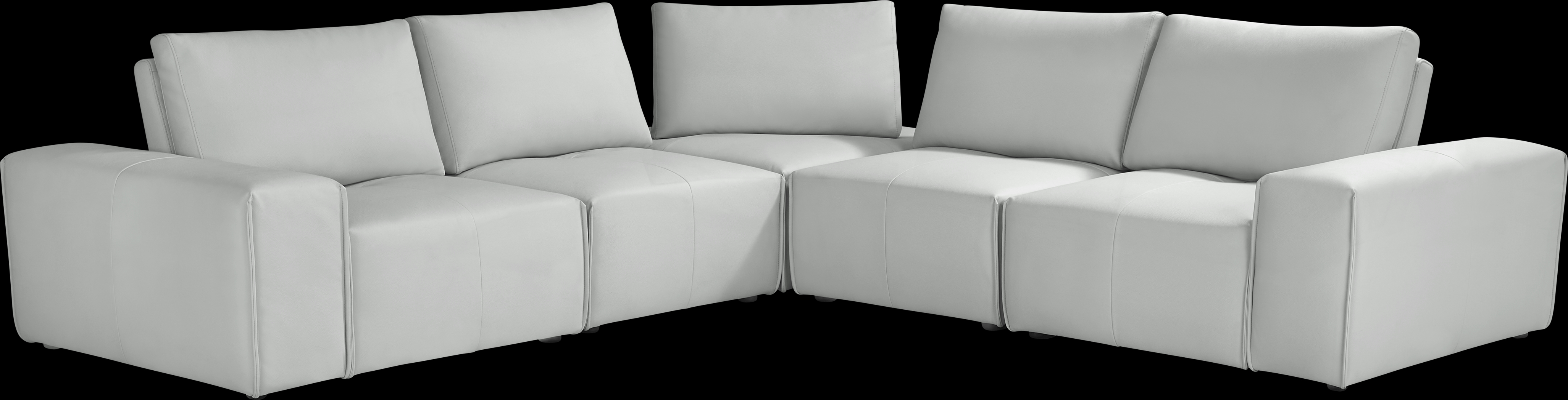 Davis Park Platinum 5 Pc Sectional - Thumbnail - Image 1