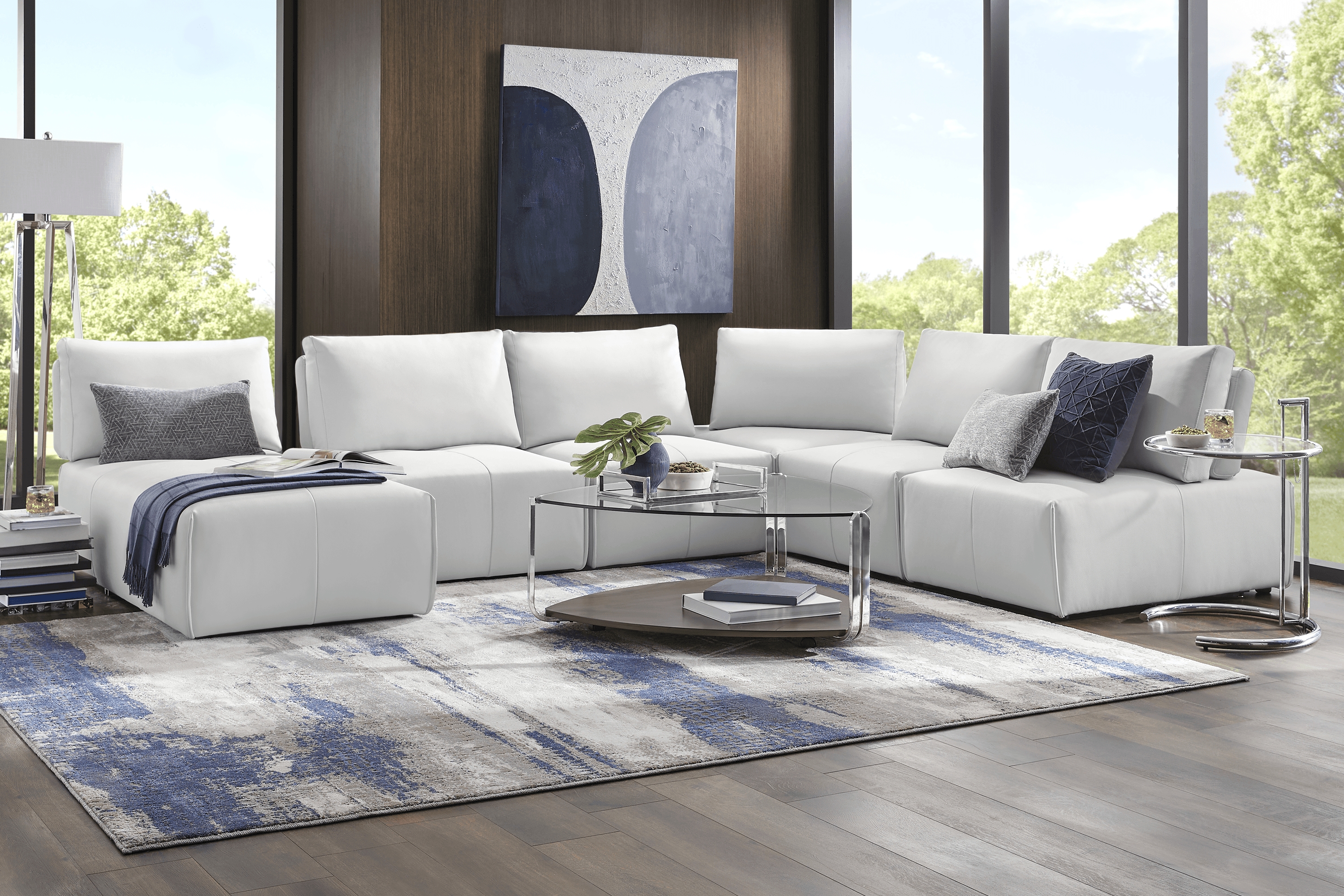 Davis Park Platinum 6 Pc Sectional - Thumbnail - Image 2