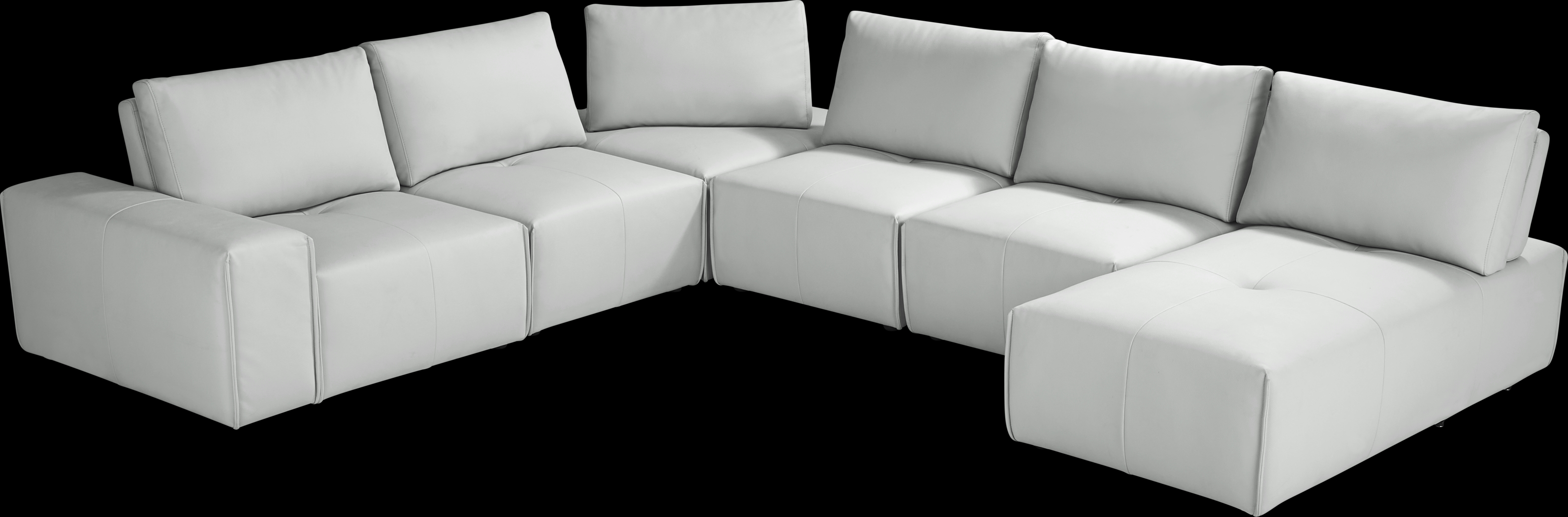 Davis Park Platinum 6 Pc Sectional - Thumbnail - Image 3