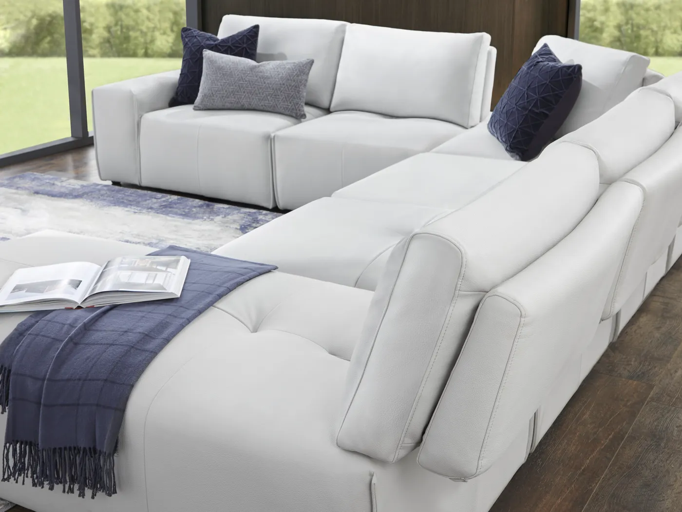 Davis Park Platinum 6 Pc Sectional - Image 5