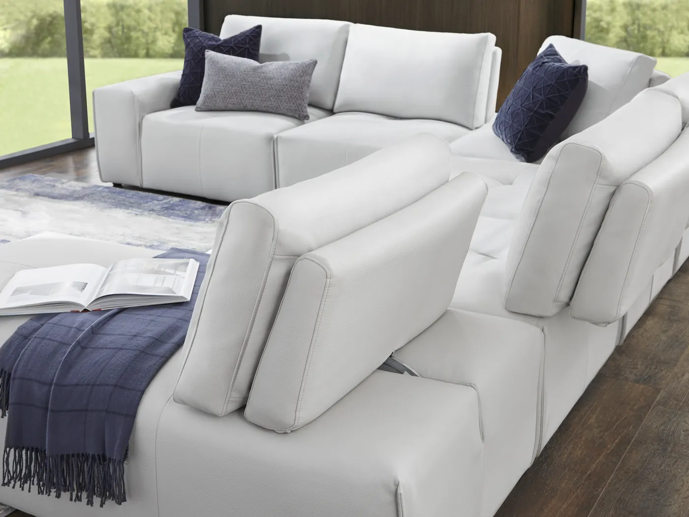 Davis Park Platinum 6 Pc Sectional - Image 6