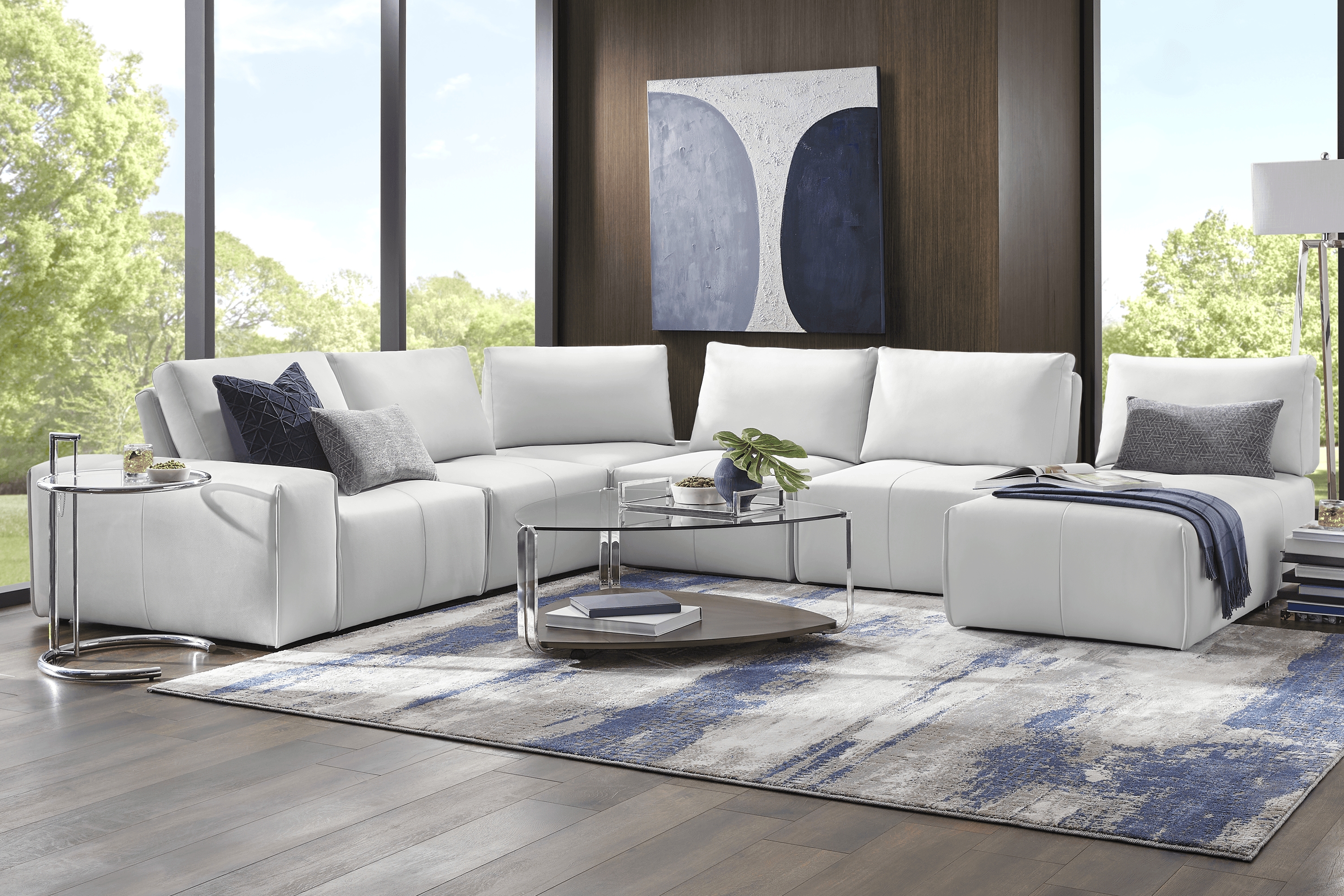 Davis Park Platinum 6 Pc Sectional - Thumbnail - Image 2