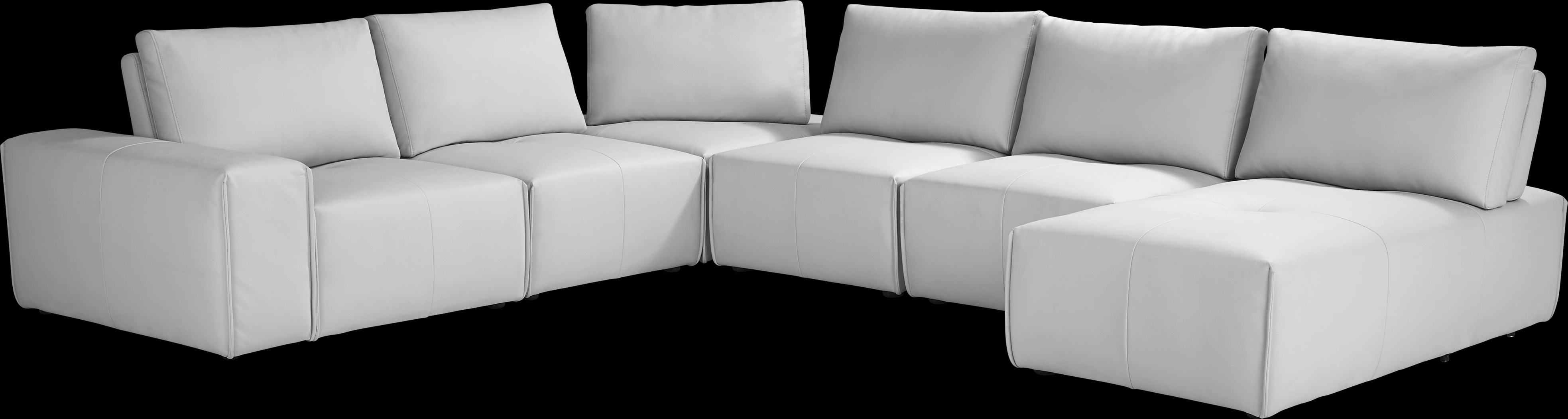 Davis Park Platinum 6 Pc Sectional - Thumbnail - Image 1