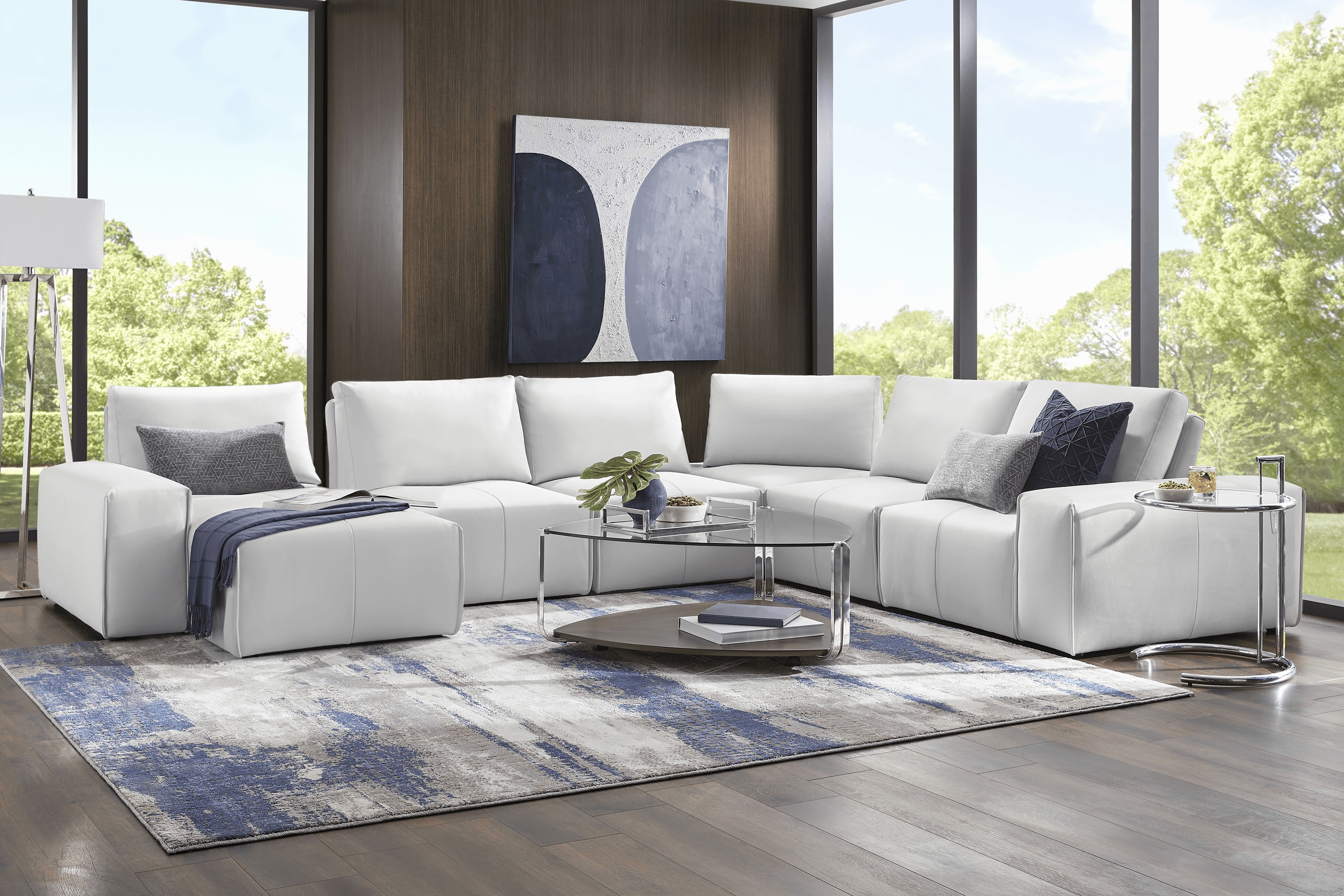 Davis Park Platinum 6 Pc Sectional - Thumbnail - Image 2