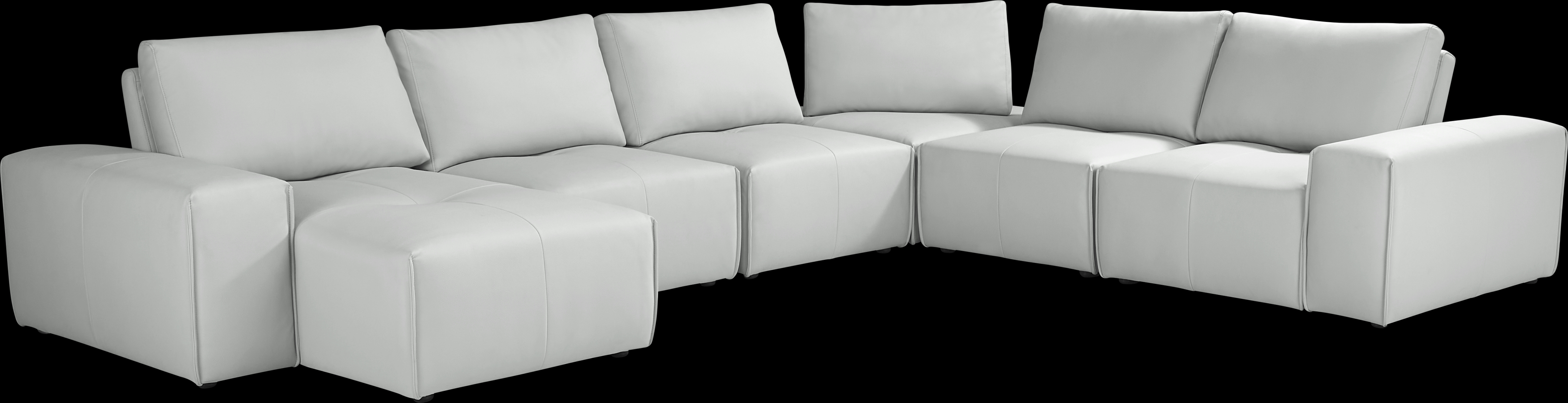 Davis Park Platinum 6 Pc Sectional - Thumbnail - Image 1