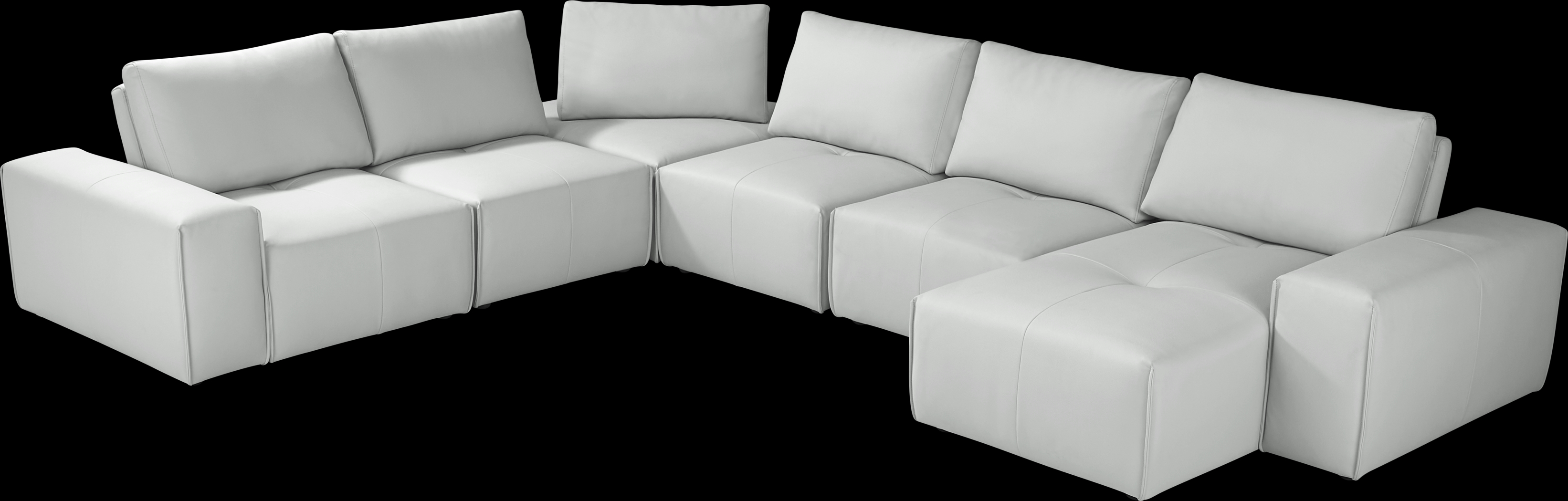 Davis Park Platinum 6 Pc Sectional - Thumbnail - Image 3