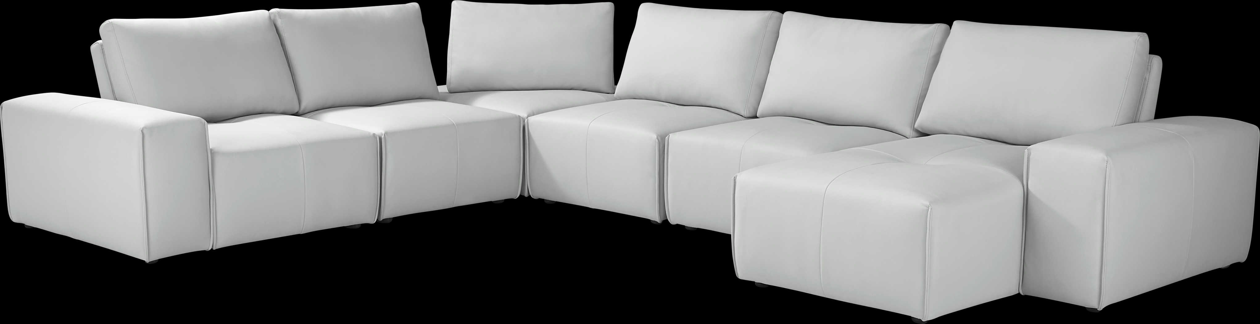 Davis Park Platinum 6 Pc Sectional - Thumbnail - Image 1