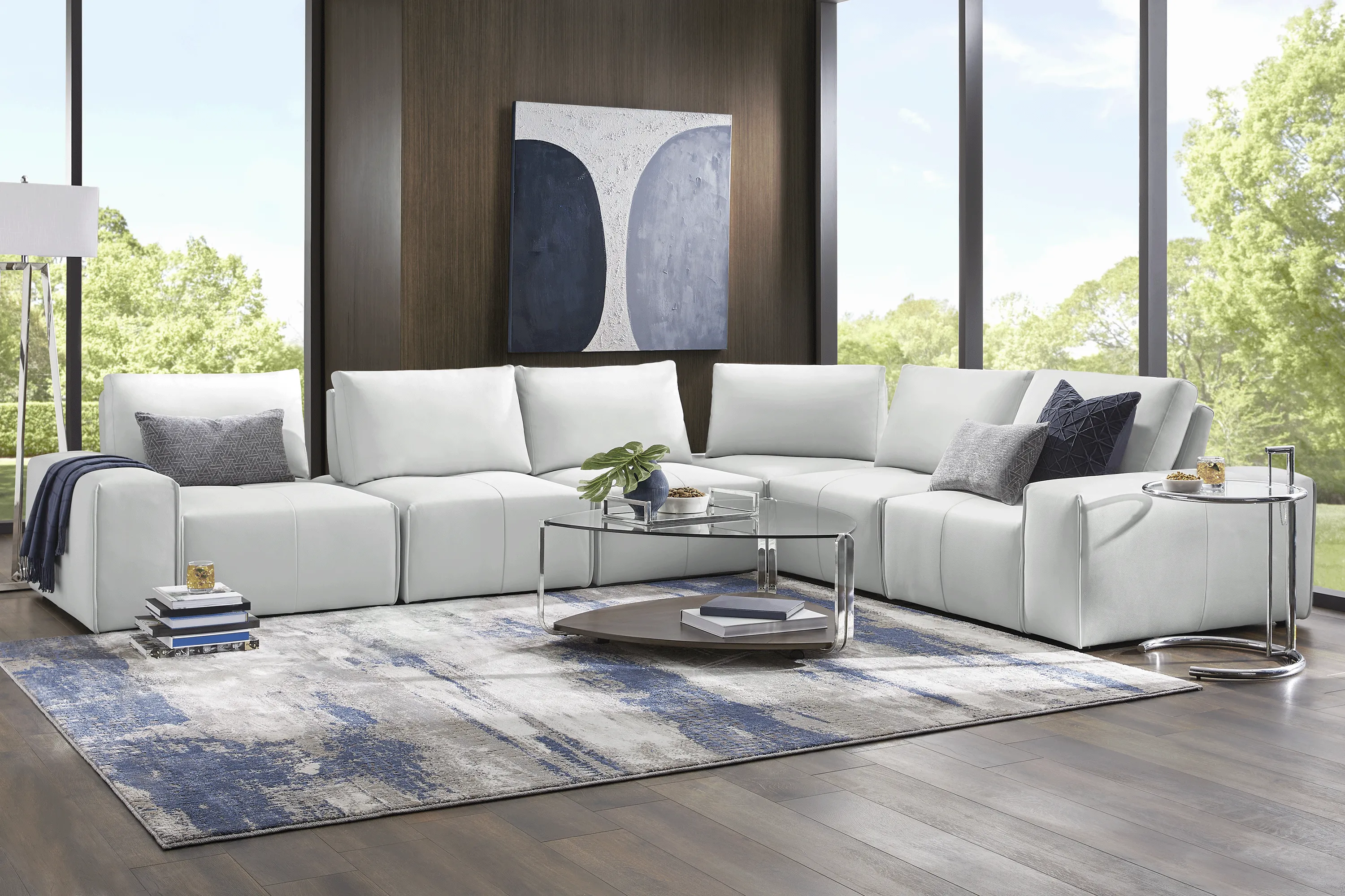 Davis Park Platinum 6 Pc Sectional - Thumbnail - Image 2
